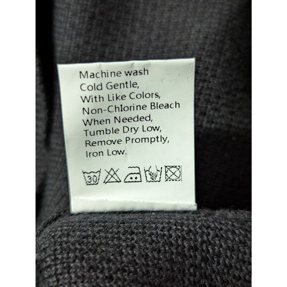 NWT! PRETTY GARDEN! BLACK KNIT COTTON BLEND SHEATH STYLE LONG SLEEVE DRESS! SZ M - Picture 13 of 14